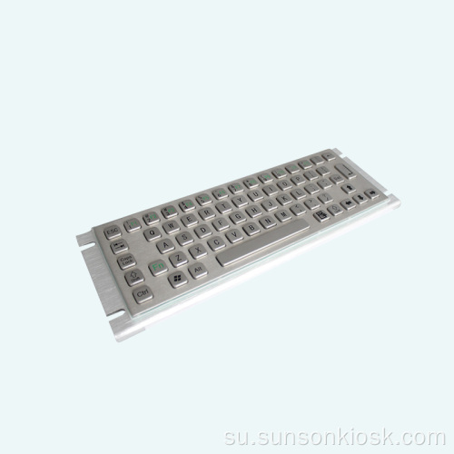 Keyboard Braille Metal sareng Touch Pad